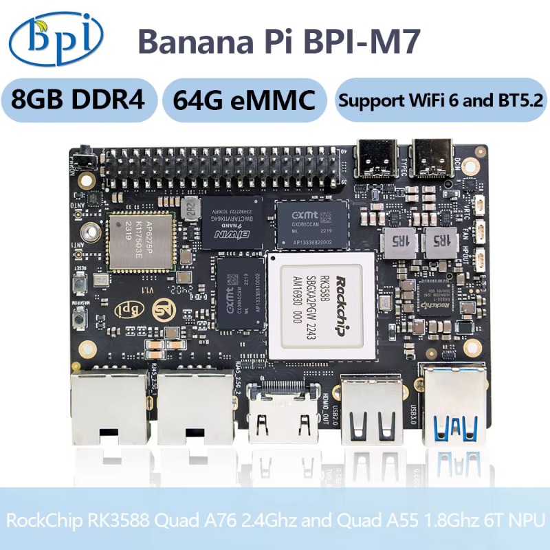 【Hot Sale】Banana Pi BPI-M7 Dev - Banana Pi Bpi M7 Rk3588 评论和价格